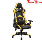 Player Seat Race Car Office Chair , Comfortable Bucket Seat Office Chair Black And Yellow