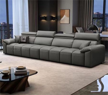 Italian Modern Simple Cat Claw Living Room Leather Sofa 380*105*94CM